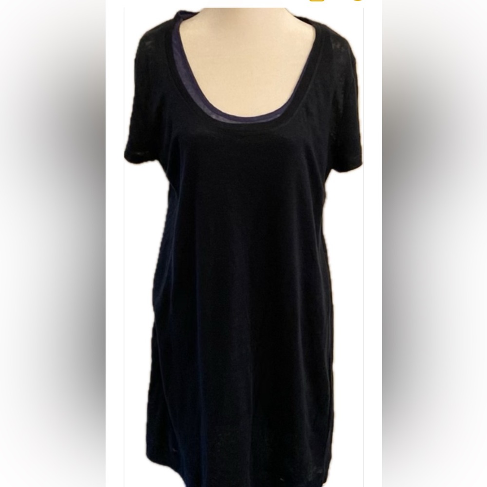 Banana Republic Classic Navy Women's Midi Linen  Dress size XL